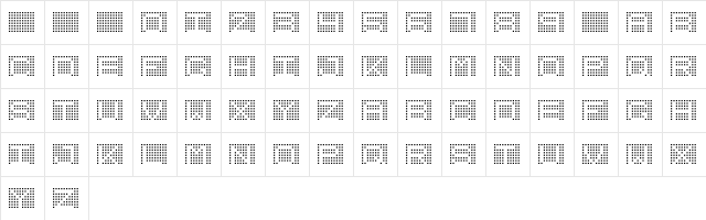 7inch Regular Regular  glyph index