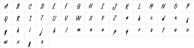 Armenicha Demo Regular  glyph index