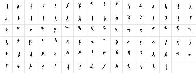 Swifty Regular  glyph index