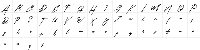 BrandHole FREE Regular  glyph index