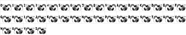 Gorgeous Gourds Regular  glyph index