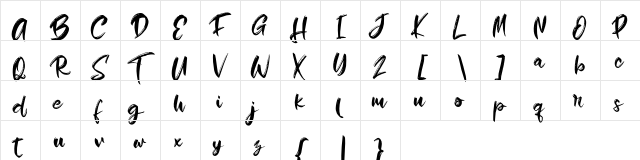 Humble FREE Regular  glyph index