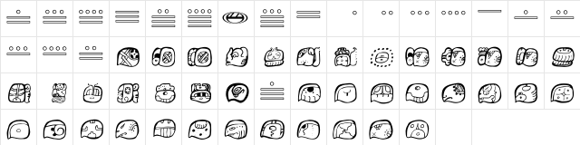 Wuuj Italic  glyph index