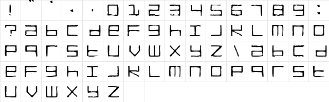 TRUCK Transmission Regular  glyph index