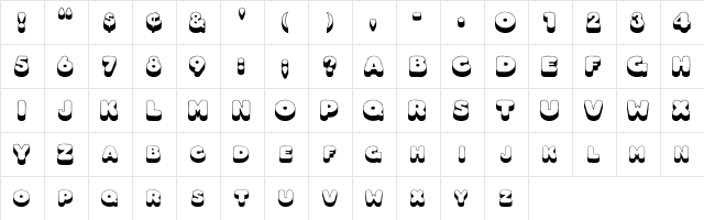 HotDog Wd Regular  glyph index