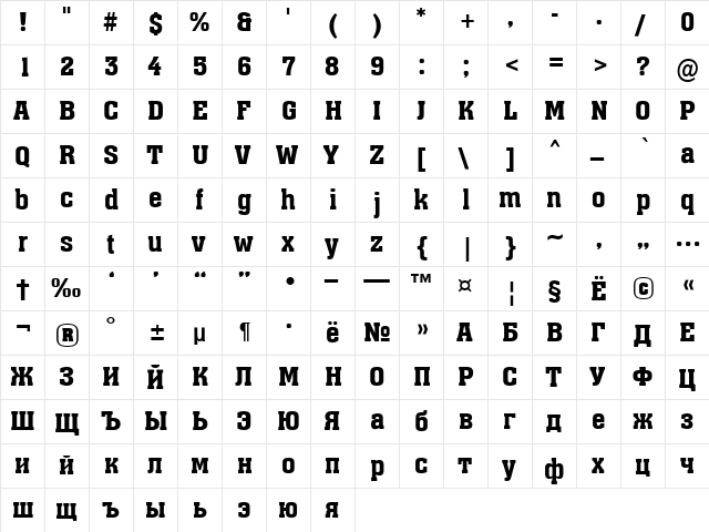 a_Assuan Medium  glyph index