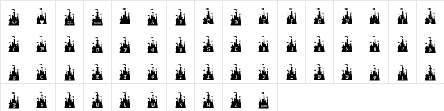 JLR Mouse House Regular  glyph index