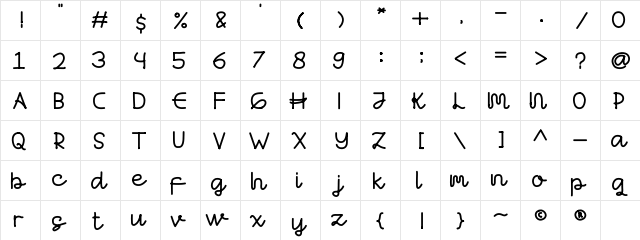 Anttashalam Regular  glyph index