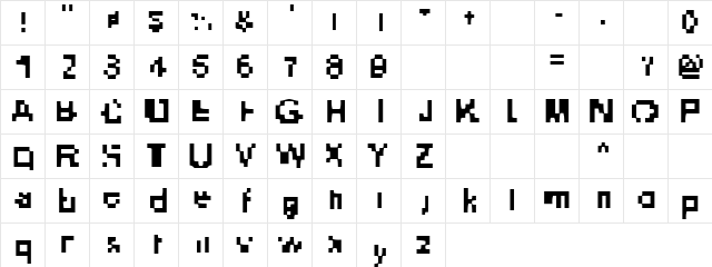 Heliosphere Regular  glyph index