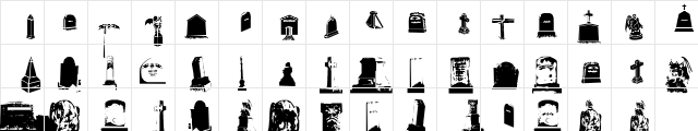 Gravestone bats estone bats  glyph index