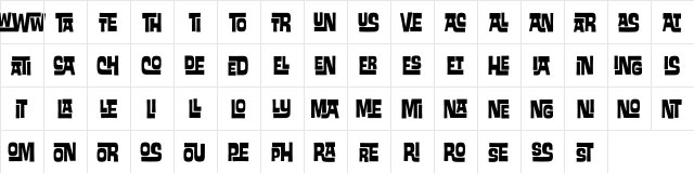 EdPS InterlockLigs  glyph index