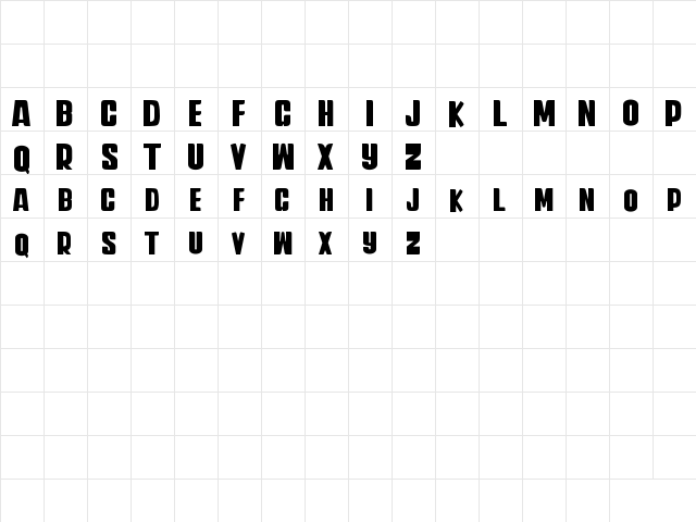 Iwanbanaran Weight Regular  glyph index