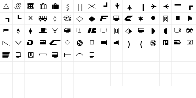 FormatPiThreeSSK Regular  glyph index