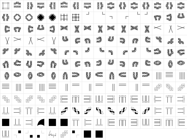 epx2 Regular  glyph index