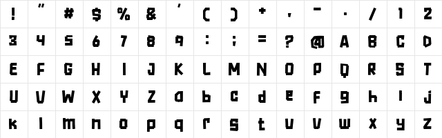 Low Batt Regular  glyph index