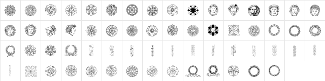 ImperioRomano Medium  glyph index