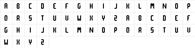 Dot Curve Regular  glyph index