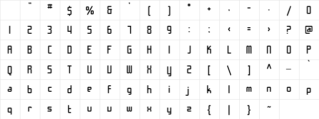 Littre Nan 2 Regular  glyph index