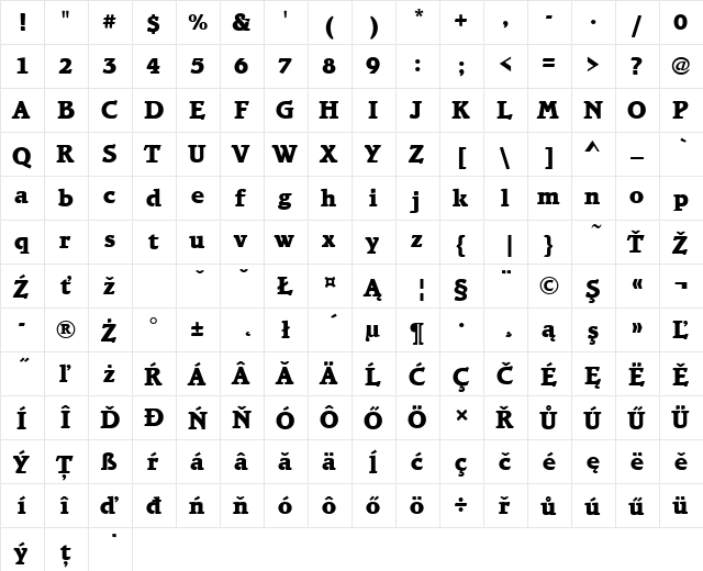 BramleyTEEExtBol Regular  glyph index