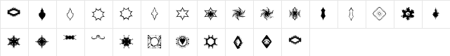 BR Hey Flinty Regular  glyph index