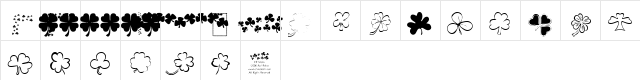 KR Shams Regular  glyph index