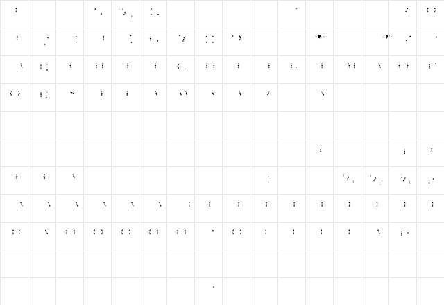 Maverick's Fill Spades Regular  glyph index