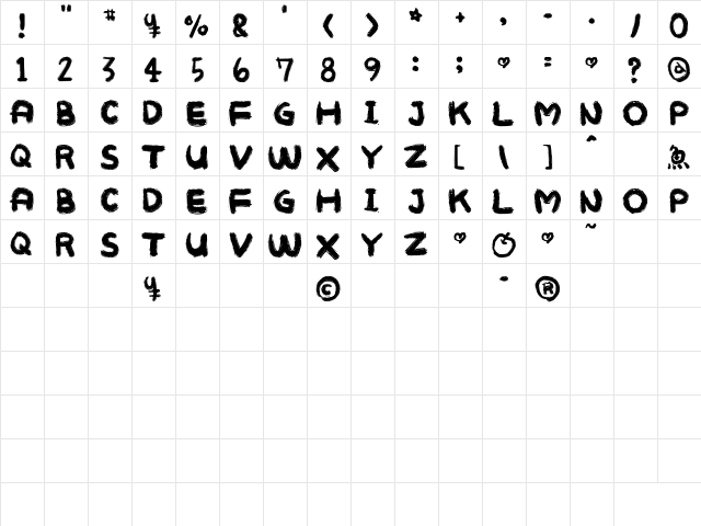 MUKOKUSEKI KITCHEN Regular  glyph index