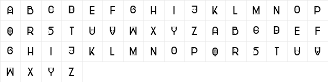 Sparks Regular  glyph index