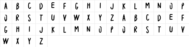 HELL RAISER Regular  glyph index