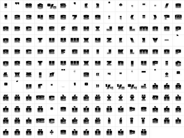 Team Galaxy Twotone Regular  glyph index