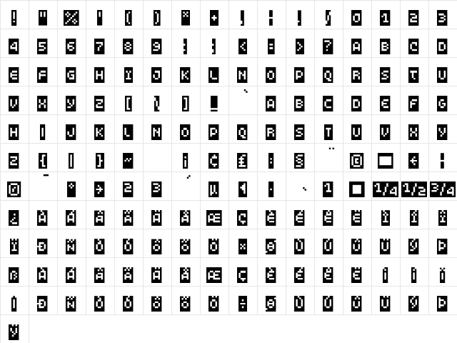 LomoWebStrip LT Std 4 Regular  glyph index
