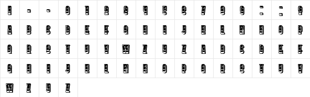 Silence Gradient Regular  glyph index