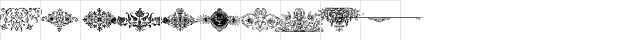 Fraktur-Schmuck Regular  glyph index
