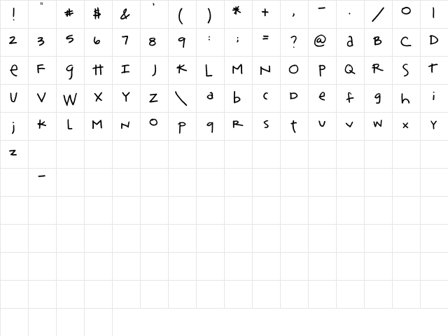 2Peas Rock Star 2Peas Rock Star  glyph index