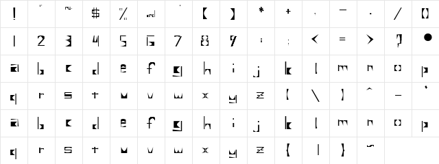 Late Latif Regular  glyph index