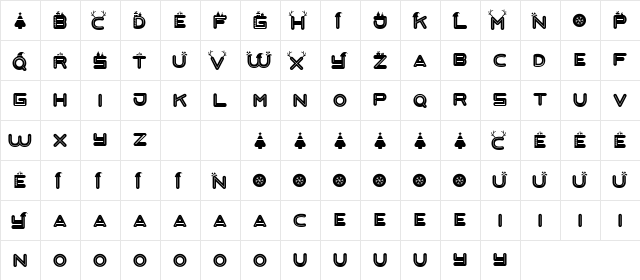Love Santa Regular  glyph index