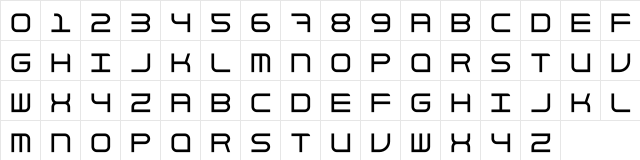 STRUKTUR Regular  glyph index
