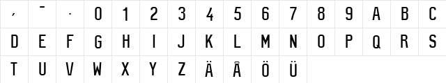 2Ringli Regular  glyph index