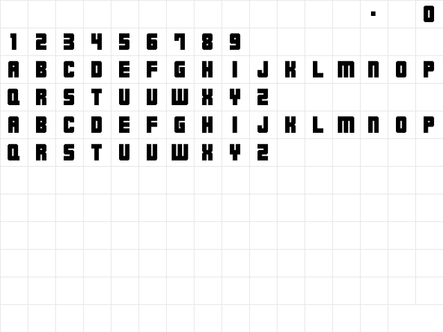 M23_HYDRANT SPECIAL Regular  glyph index