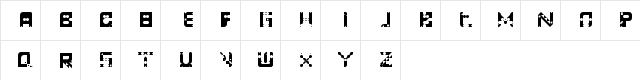 Mustaine Regular  glyph index