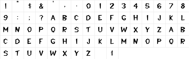 Hooves Normal  glyph index