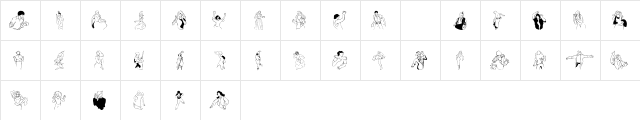 Dancer In The Dark III Regular  glyph index