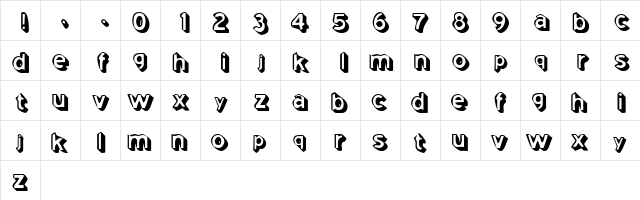 Coming Soon! Regular  glyph index