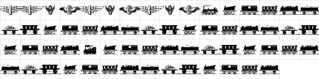 Eisenbahn Regular  glyph index