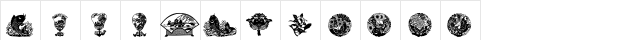 Design2 Regular  glyph index