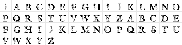 LMS Spring Lily Regular  glyph index