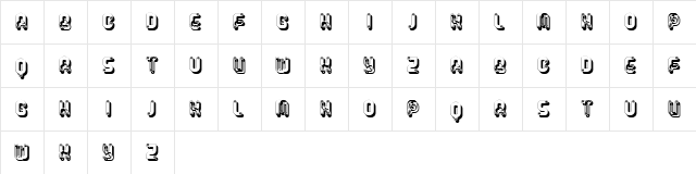 Rump Regular  glyph index
