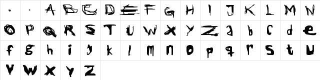New Regular  glyph index