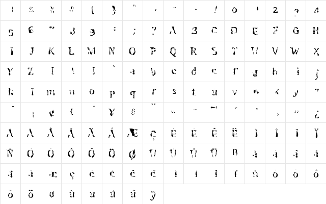 SchwennelLilaLL Medium  glyph index
