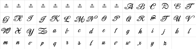 Moderata Personal Use Regular  glyph index